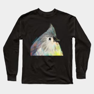 Tufted Titmouse Bird Long Sleeve T-Shirt